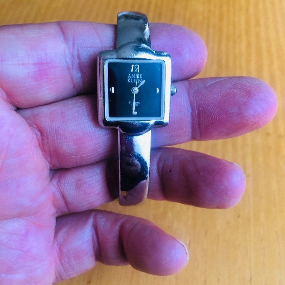 Anne Klein Silver and Black Smartwatch